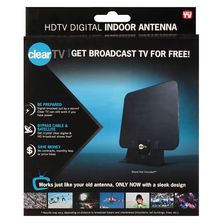 Clear TV Digital HD Antenna Black