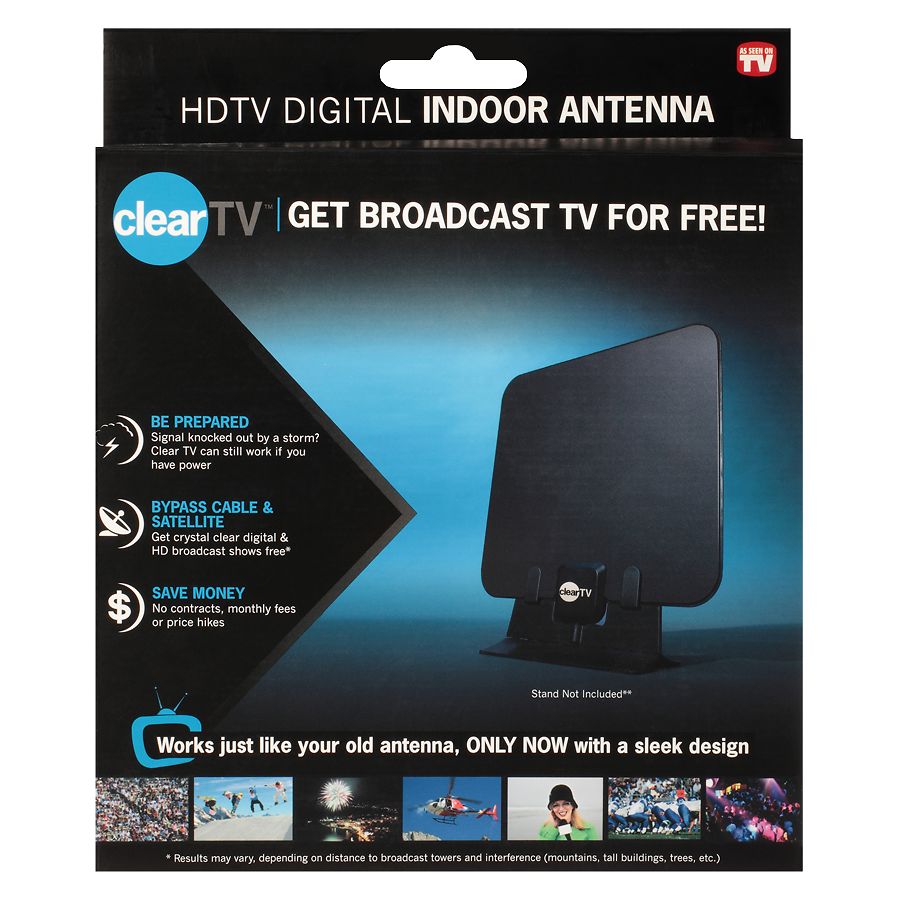 Clear TV Premium HD TV Signal Booster HD Digital indoor TV Antenna