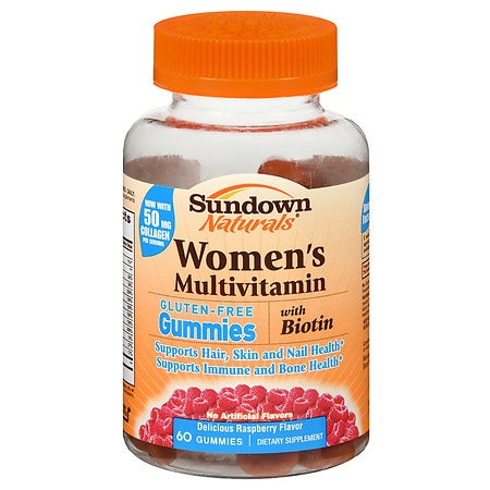 Sundown Naturals Women's Multivitamin with Biotin Gluten-Free Gummies