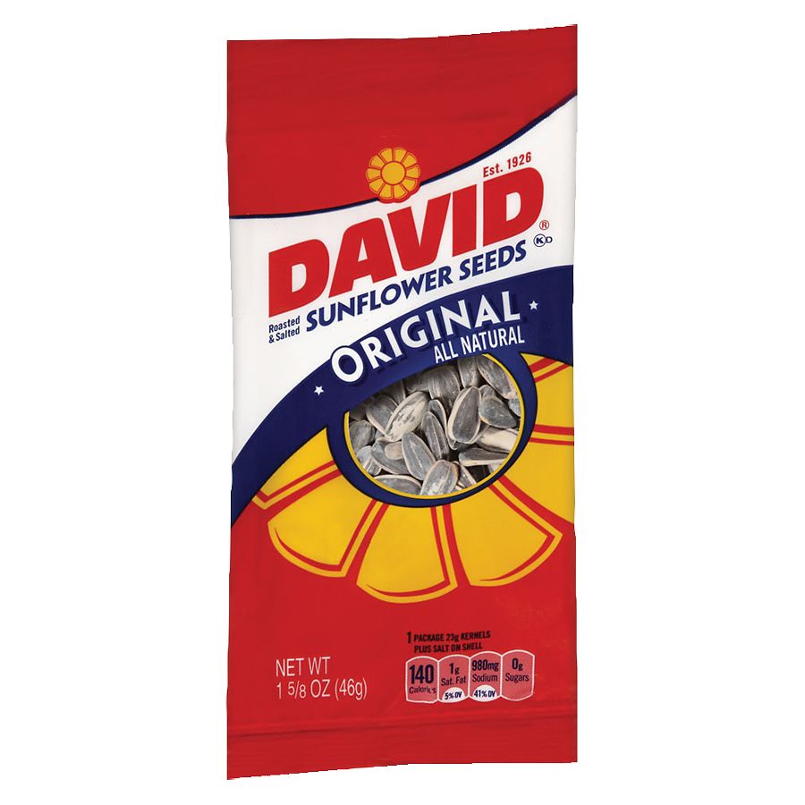 david sunflower seeds calories