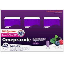 Walgreens Omeprazole Delayed Release Tablets 20 mg, Acid Reducer 42 ct