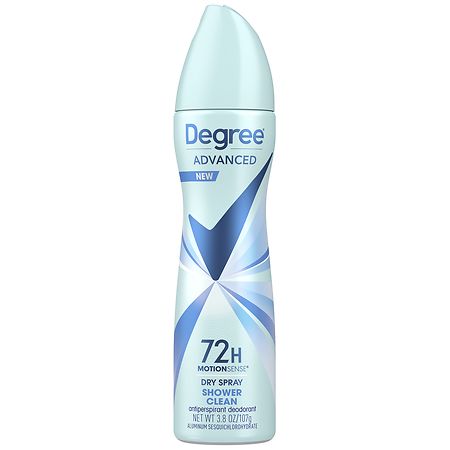 Degree Antiperspirant Deodorant Dry Spray Shower Clean