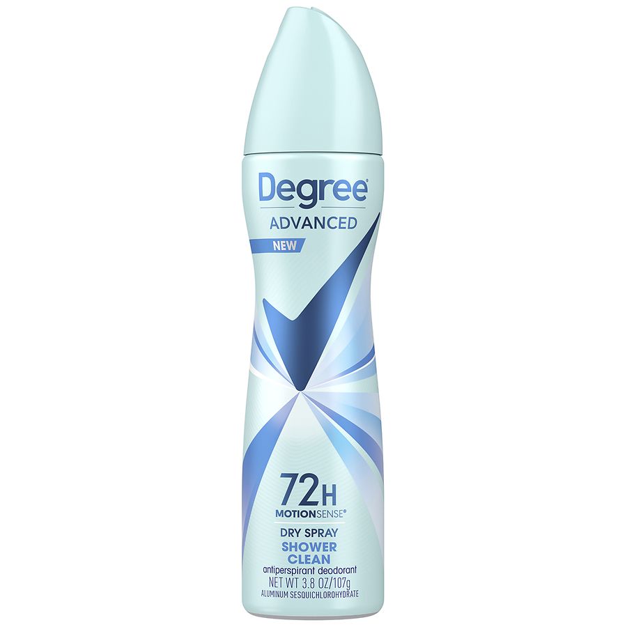 Degree Antiperspirant Deodorant Dry Spray Shower Clean