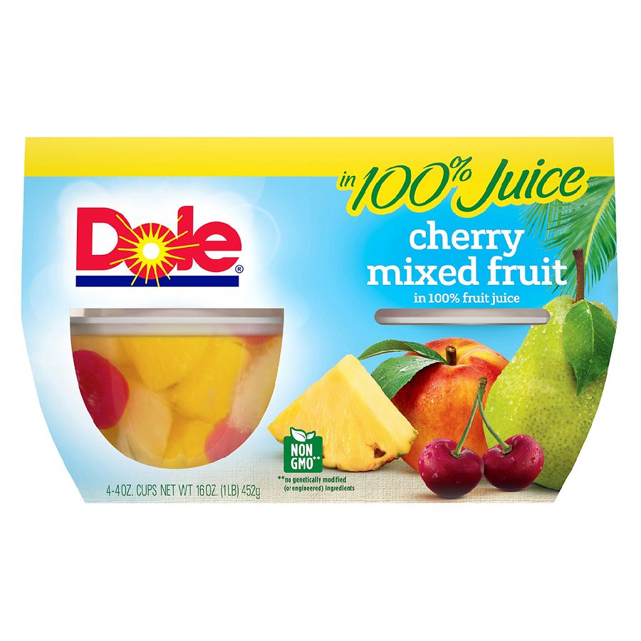 Del Monte® Fruit Cup® Snacks: Cherry Flavored Mixed Fruit in 100