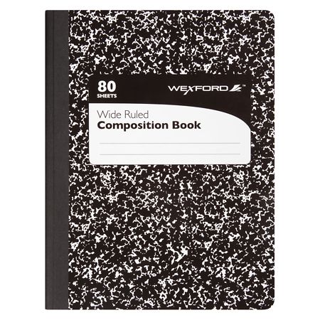 Wexford Composition Book Black/ White