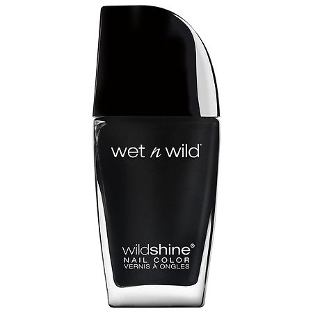 Wet n Wild Wild Shine Nail Color Black Creme