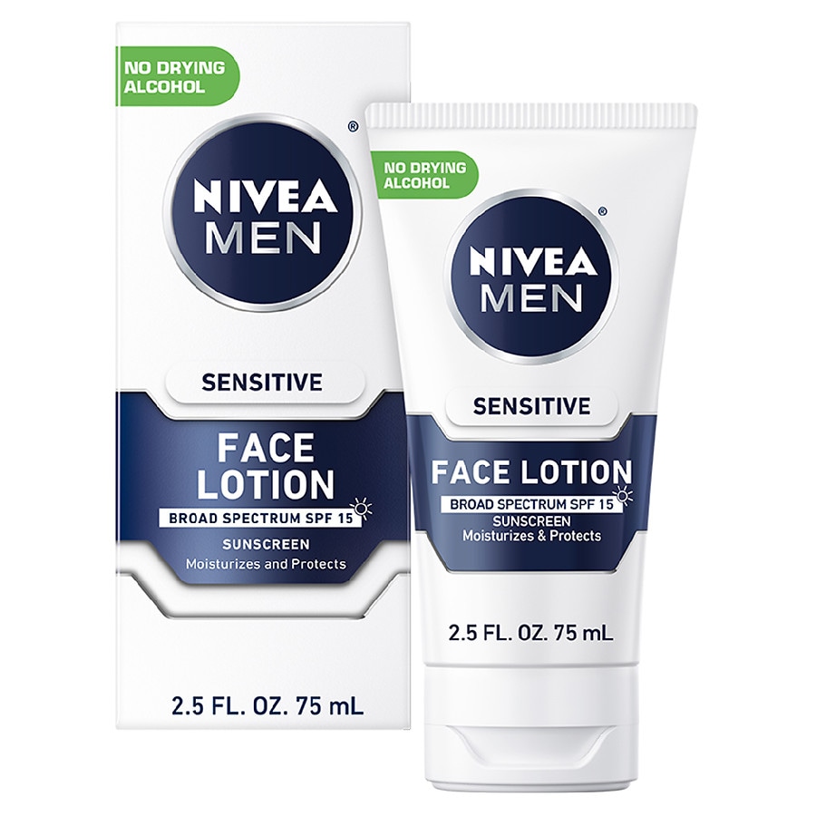 ongeduldig Blaast op patroon Nivea Men Sensitive Face Lotion with SPF 15 | Walgreens