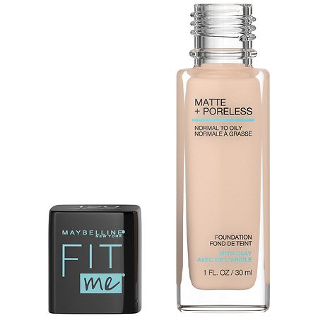 Foundation 120 Matte Makeup, Liquid Ivory Poreless + Maybelline Classic Me | Fit Walgreens