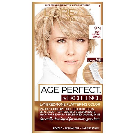 L'Oreal Paris Age Perfect Permanent Hair Color, Light Natural Blonde |  Walgreens