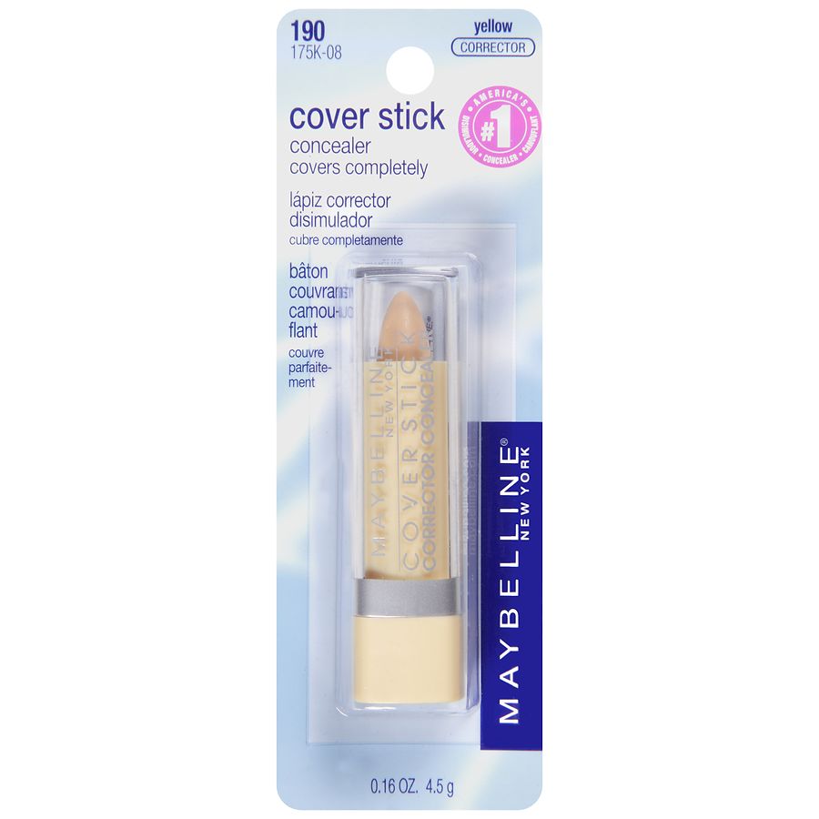 Maybelline Cover Stick Corrector Concealer, Yellow (Corrects Dark ...