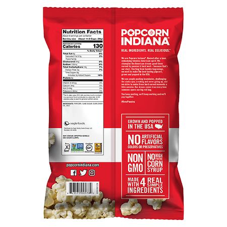 popcorn indiana black & white drizzlecorn 17 oz