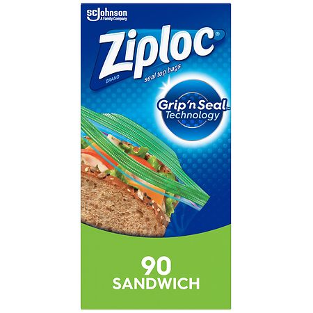 Ziploc Plastic Sandwich Bags