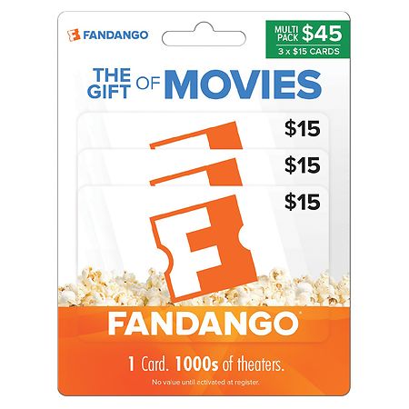 Fandango Gift Card (3X $15) 45