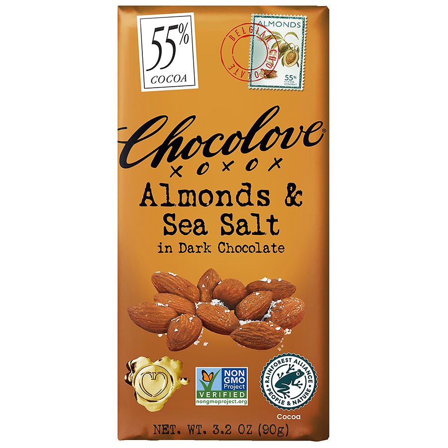 Chocolove Chocolate Bar Almonds & Sea Salt
