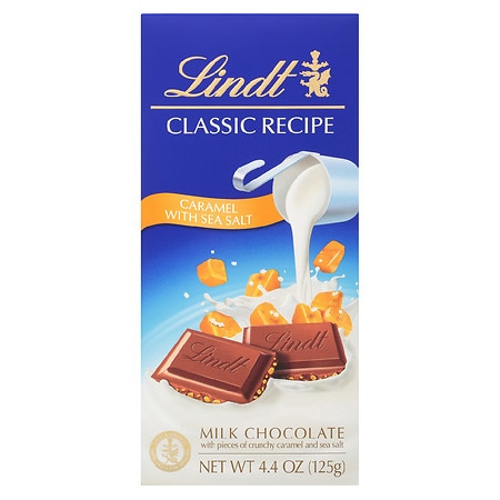 Lindt Classic Recipe Milk Chocolate Caramel with Sea Salt Bar Caramel with Sea Salt