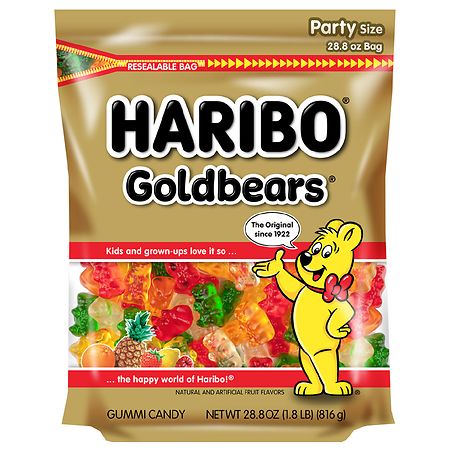 UPC 042238302518 product image for Haribo Gold Bears Stand Up Bag Strawberry - 28.8 oz | upcitemdb.com