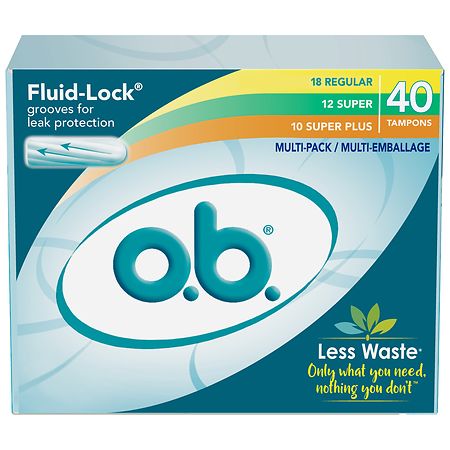 o.b. Original Applicator-Free Tampons, Multipack Unscented