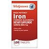 Walgreens High Potency Iron Ferrous Gluconate 27 mg Tablets (100 days ...