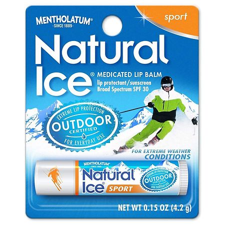Natural Ice Medicated Lip Protectant/ Sunscreen SPF 30, Sport