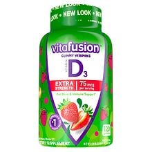 Vitafusion Extra Strength Vitamin D3 Gummy Vitamins Strawberry 