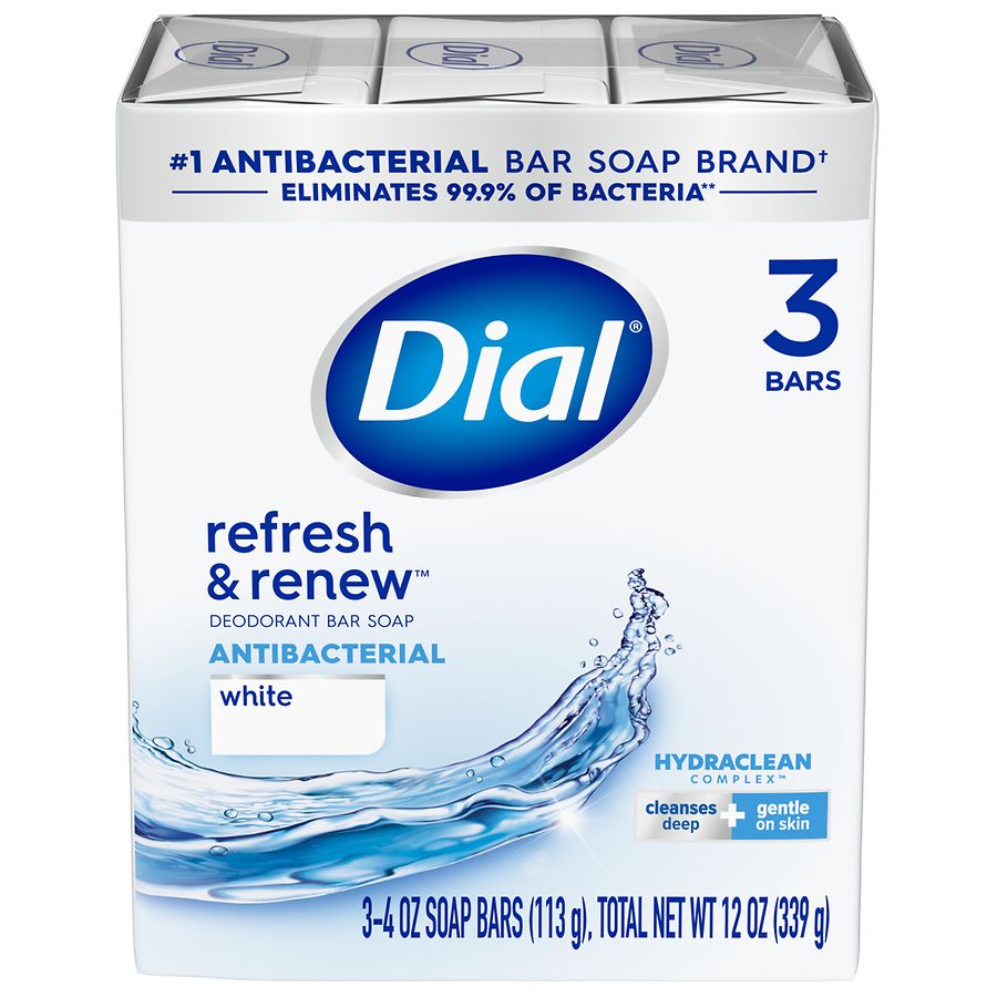 Dial For Men The Ultimate Clean Recharge Soap Bar 3 Bars 4.5 Oz