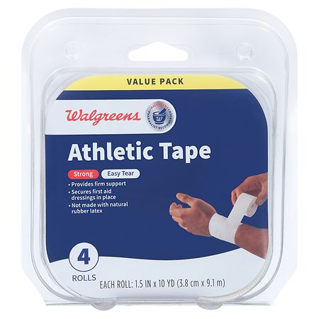TAKE SPORT Sport Tape, bandage autoadhésif, sparadrap rouleau, ruban adhésif  blanc, bandage boxe, tape, bande de boxe, tape crossfit 6-12 rouleaux  2,5x10m, 100% Coton, Bord Zig Zag, Non élastique : : Hygiène