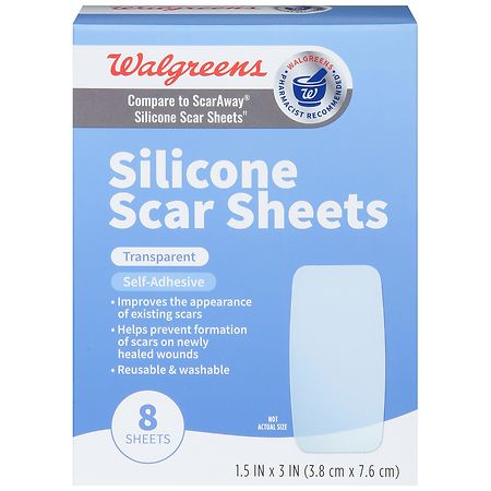 Face Scar Tape, Self Adhesive Silicone Scar Sheets Clear Super Thin  Reusable For Post Surgery 