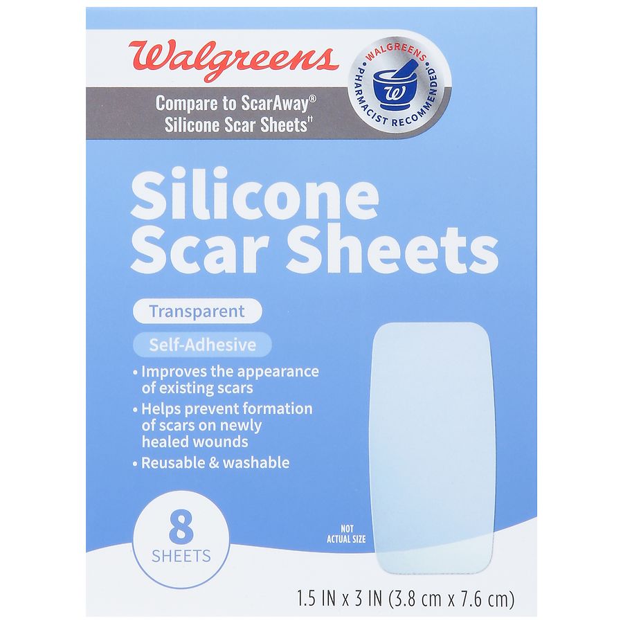 Silicone Scar Sheets 1.5 in x 3 in