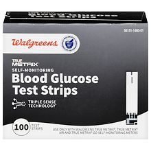 Walgreens True Metrix Self-Monitoring Blood Glucose Test Strips- 50.0ea ...