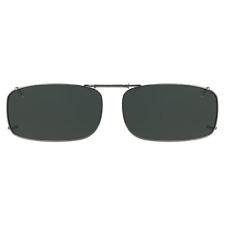 Foster Grant Solar Shield Clip Ons Sunglasses Gunmetal