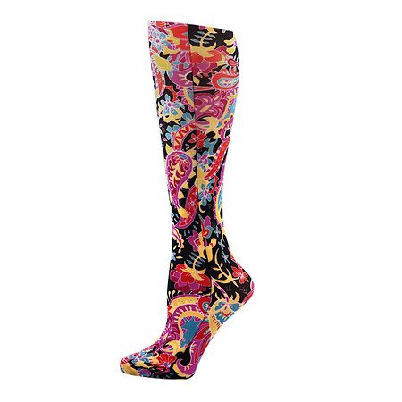 Celeste Stein 15-20mmHg Vintage Paisley Therapeutic Compression Socks ...