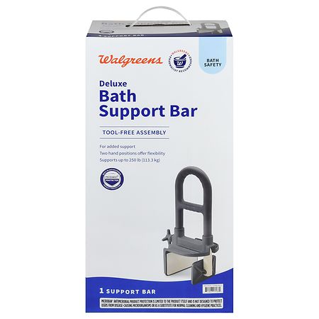 Walgreens Deluxe Bath Support Bar Gray