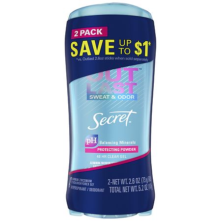 Secret Clear Gel Antiperspirant Deodorant Protecting Powder