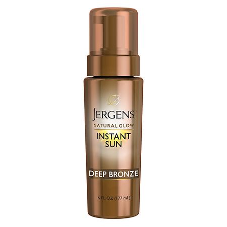 Jergens Instant Sun Deep Bronze Self Tan Mousse Unscented White