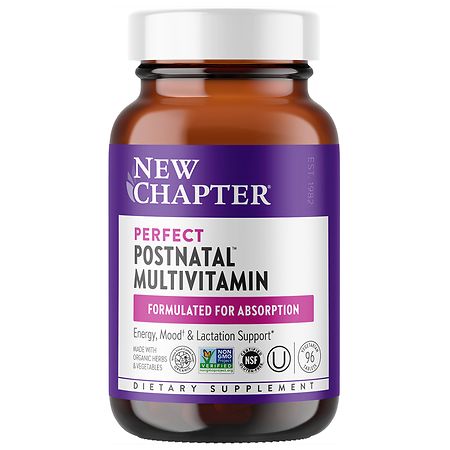 Perfect Postnatal Multivitamin by New Chapter - 96 Tablets