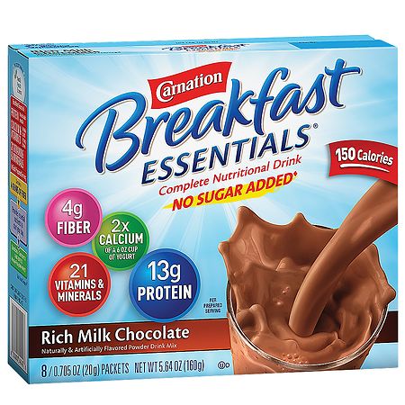 UPC 050000540426 product image for Carnation Breakfast Essentials Complete Nutritional Drink, No Sugar Added, Packe | upcitemdb.com