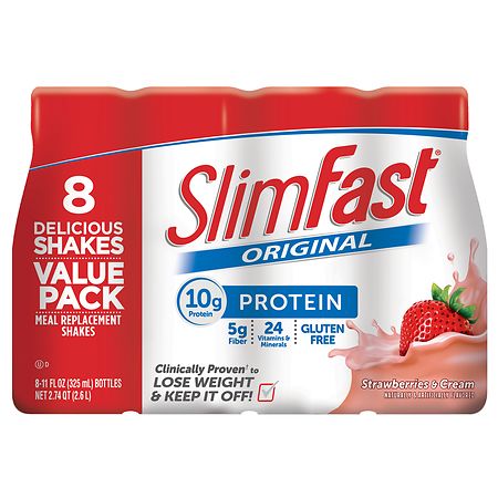 SlimFast Ready to Drink Meal Replacement Shake Strawberries & Cream