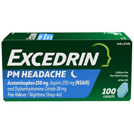 Excedrin Triple Action Headache Relief Caplets, PM