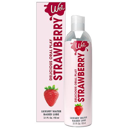 2X Wet Platinum Sultry Strawberry Water Based Lubricant - 3.1 oz