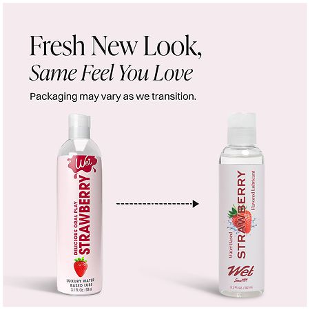 Wet Platinum Water Based Lube Strawberry, Sultry Strawberry