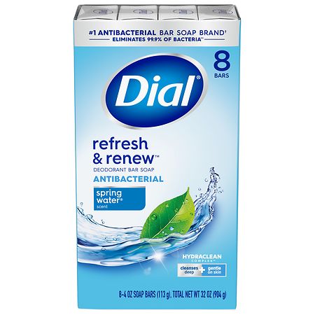 Dial Antibacterial Bar Soap Spring Water