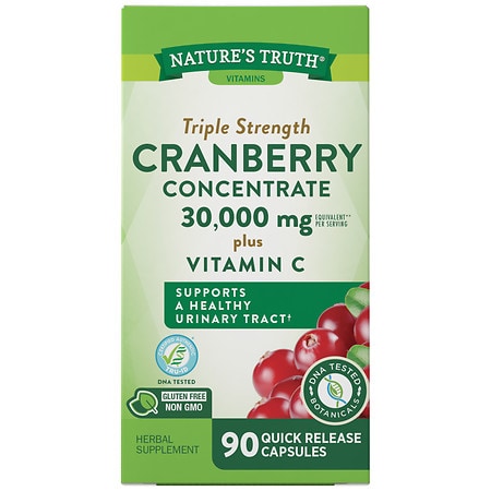 Nature's Truth Ultra Triple Strength Cranberry Concentrate 30,000mg Plus Vitamin C