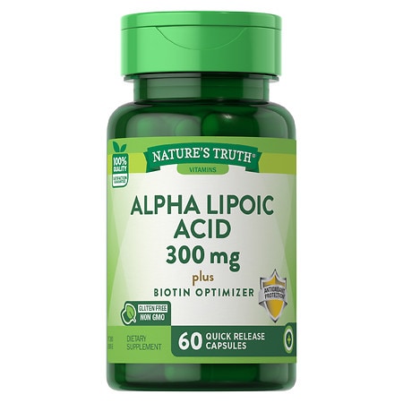 Alpha Lipoic Acid 600mg | 60 Capsules | Plus Biotin Optimizer | For Men & Women | by Nature s Truth