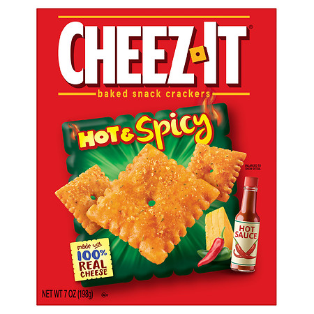 Cheez-It Baked Snack Cheese Crackers Hot & Spicy | Walgreens