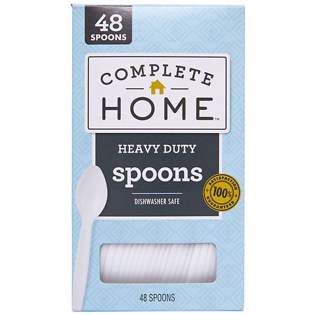 Complete Home Heavy Duty Spoons White