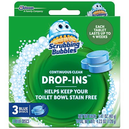 Scrubbing Bubbles Continuous Clean Drop-Ins Blue