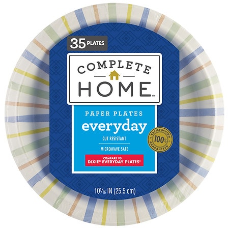 Complete Home Everyday Paper Plates 10 1/ 16 in