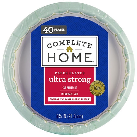 Complete Home Ultra Paper Plates 8 3/ 8 in