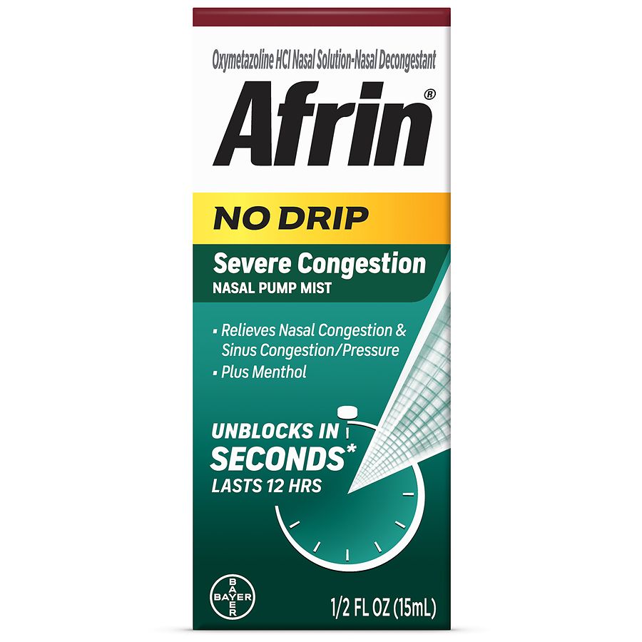 Afrin No Drip Severe Congestion Nasal Spray Relief