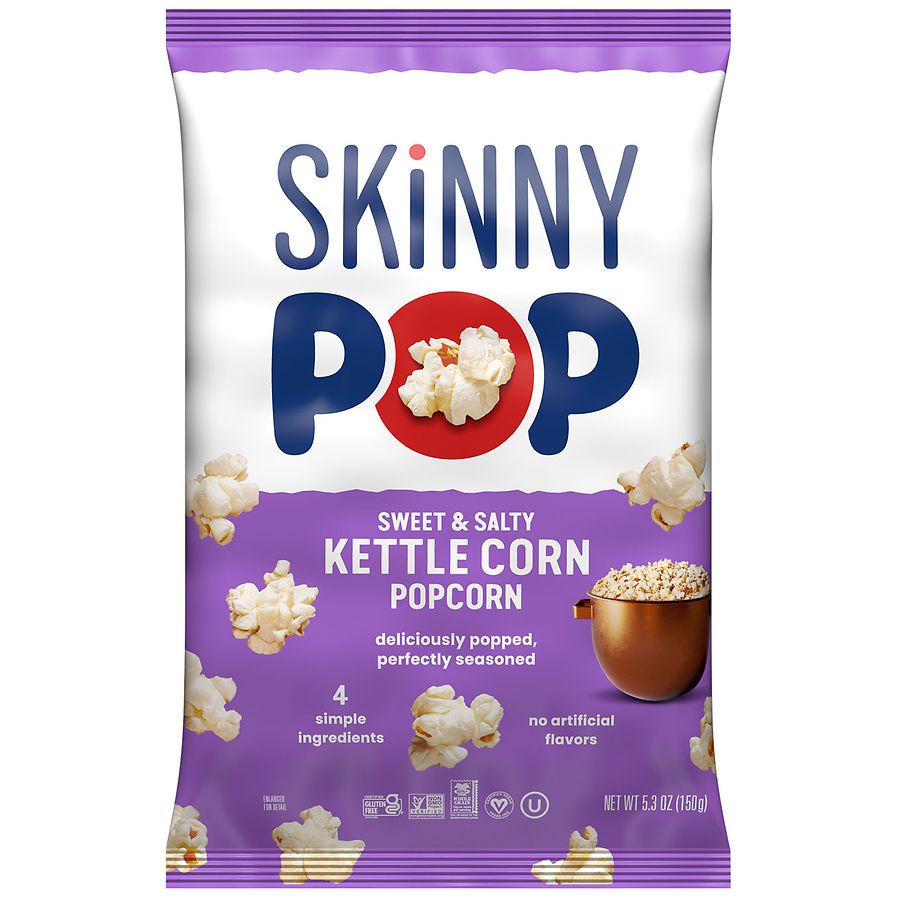 SkinnyPop Kettle Corn Popcorn Sweet and Salty